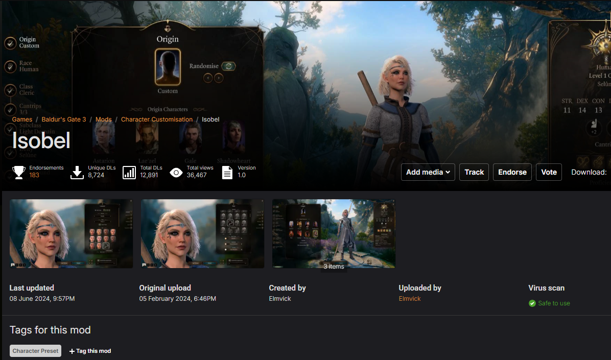 Custom character mod screenshot 6